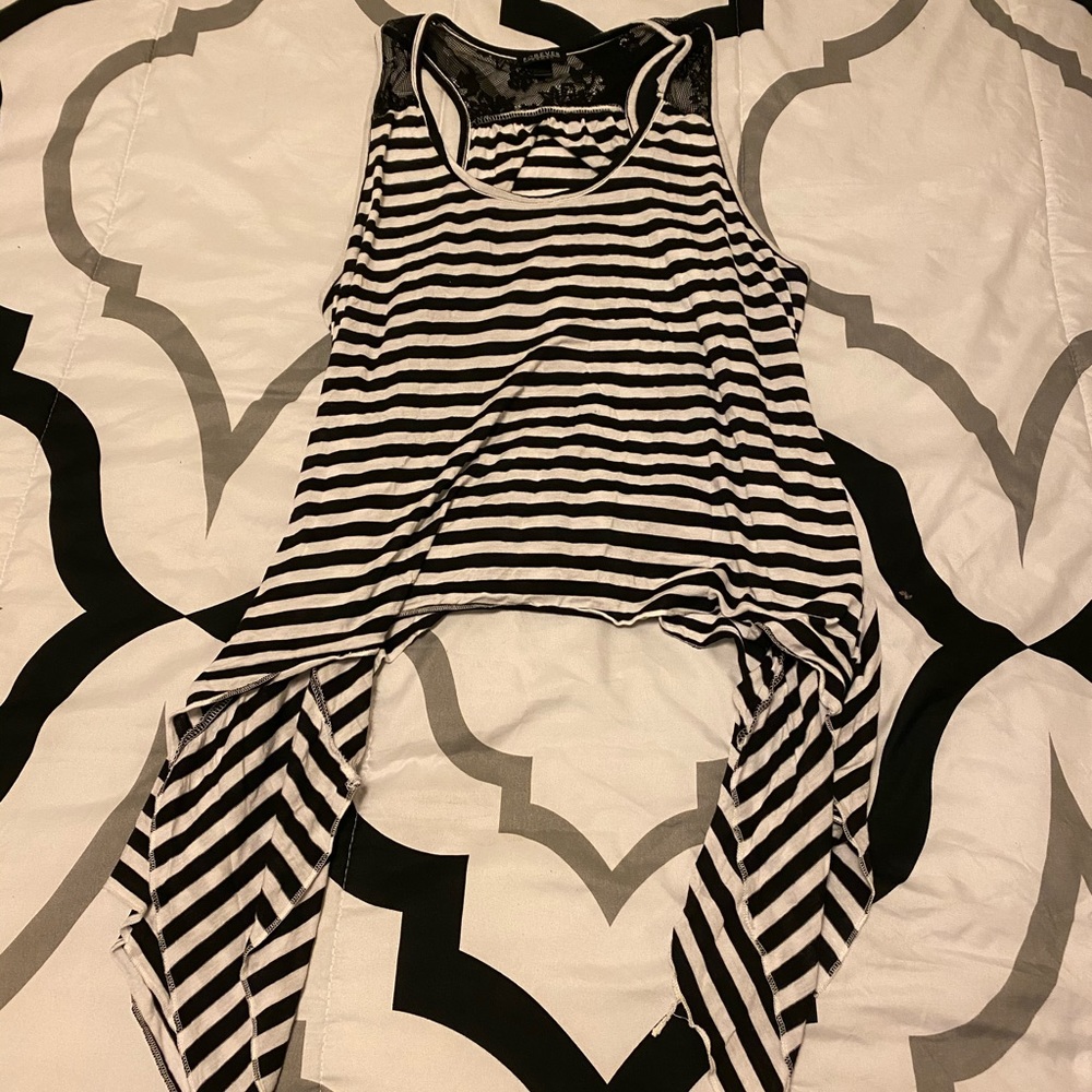 Black and white tank